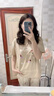 芬騰可安帶胸墊睡衣女夏季純棉2026年新款短袖長(cháng)褲薄款防凸點(diǎn)春秋天家居服 8804 L 女（建議100-120斤） 曬單實(shí)拍圖