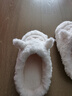 名創(chuàng  )優(yōu)品（MINISO）羊咩咩棉拖鞋女冬季包跟家居室內厚底月子毛毛拖鞋 白色 38-39 曬單實(shí)拍圖