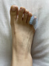 arukuhito日本小腳趾矯正器腳趾分離器小腳趾內翻矯正器小拇指分趾器腳趾套 日用款【2枚入】 均碼 曬單實(shí)拍圖