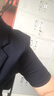 雅若美小西裝女短袖夏薄款職業(yè)裝套裝工作服正裝酒店服務(wù)員工裝西服外套 藏藍色西裝+長(cháng)褲 XL(建議110-120斤) 曬單實(shí)拍圖