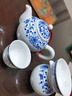 石茗堂高檔景德鎮青花瓷玲瓏鏤空功夫茶具手繪茶壺茶杯送禮套裝禮盒裝 若玉玲瓏【茶壺】8件套 曬單實(shí)拍圖
