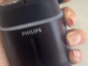 飛利浦（PHILIPS）電動(dòng)剃須刀鵝卵石便攜款剃須刀 0.0微米凈剃黃金比例 極境黑 車(chē)載好物 生日禮物送男生老公父親 曬單實(shí)拍圖