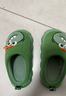 豬爸爸兒童拖棉鞋秋冬季室內男童親子女童可愛(ài)家居保暖寶寶棉拖綠色200 曬單實(shí)拍圖
