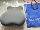 思萊宜汽車(chē)頭枕腰靠 車(chē)用頸枕護腰靠墊特斯拉邁巴赫車(chē)載護腰靠墊套裝 灰 曬單實(shí)拍圖