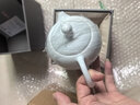 金鑲玉陶瓷茶壺  家用個(gè)人喝泡茶西施壺影青釉壺嘴過(guò)濾功夫茶具 清心 曬單實(shí)拍圖