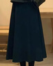灰色醋酸羊毛呢半身裙女春秋2026新款氣質(zhì)百褶裙垂感a字中長(cháng)傘裙 灰色-毛呢 XL (29) 曬單實(shí)拍圖