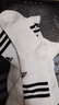 adidas三雙裝經(jīng)典三條紋舒適毛巾底加厚運動(dòng)襪男女阿迪達斯 曬單實(shí)拍圖