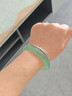 中國黃金（CHINA GOLD）玉手鐲女士天青凍玉鐲子年輕款玉髓手鐲婦女節生日禮物送媽媽 天青凍手鐲【圈口56-配國檢證書(shū)】 曬單實(shí)拍圖