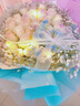 百花館鮮花速遞碎冰藍玫瑰花束真花滿(mǎn)天星生日禮物送女友同城配送小時(shí)達 純欲千金—33朵|dy160 曬單實(shí)拍圖