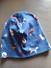 萌夫（MENGFU）新款純棉兒童雙層帽子圍脖兩件套寶寶套頭帽秋冬季防風(fēng)保暖護耳帽 圣誕雀藍 L【頭圍50-56cm/3-6歲】 曬單實(shí)拍圖