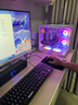UIG英特爾酷睿I7升十八核128G內存4070組裝電腦臺式機主機吃雞游戲電競直播設計師商用辦公全套整機 主機+27英寸全套【高清ips電競屏+電競鍵鼠】 三：i9級24芯+8G+電競獨顯/暢玩吃雞 曬單實(shí)拍圖