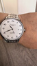 天王（TIAN WANG）手表男機械表鋼帶防水數字盤(pán)腕表品牌國表情人節禮物送男友51546 雅致白GS51546S.D.S.S 曬單實(shí)拍圖