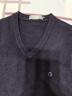 金利來(lái)（Goldlion）純山羊絨男加厚背心秋冬款無(wú)袖馬甲針織V領(lǐng)羊毛衫 (V領(lǐng)背心)藏青 (V領(lǐng)背心)藏青 2XL 180 曬單實(shí)拍圖