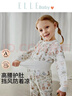 ELLE BABY兒童秋衣秋褲男女童保暖內衣高腰護肚A類(lèi)純棉套裝草莓園110 曬單實(shí)拍圖