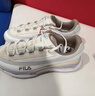 斐樂(lè )（FILA）官方男鞋KM 2S老爹鞋休閑鞋2026春季新款鞋子厚底運動(dòng)鞋 標準白/燧石灰-CA 40 曬單實(shí)拍圖