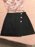 絲柏舍不規則半身裙2026春裝新款女裝時(shí)尚設計感百褶拼接短裙 曬單實(shí)拍圖