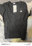 NEW BALANCE男款夏季時(shí)尚百搭舒適圓領(lǐng)短袖T恤NEF23211 BK L 曬單實(shí)拍圖