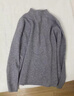 雅鹿【100%純羊毛】加厚羊毛衫女士冬季新款半高領(lǐng)毛衣純色百搭針織衫 淺灰色 M 曬單實(shí)拍圖