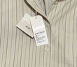 優(yōu)衣庫女裝男裝牛津紡箱型條紋襯衫/長(cháng)袖合作款483601 31 米色 XL 曬單實(shí)拍圖