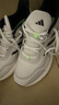 阿迪達斯（adidas）男女運動(dòng)鞋耐磨減震透氣潮流休閑跑步鞋 亮白/一號黑/淺灰 40.5 曬單實(shí)拍圖