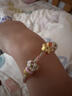 菜百首飾 黃金轉運珠 足金鎏彩生肖馬DIY轉運珠含繩計價(jià) 馬上平安約0.90克 曬單實(shí)拍圖