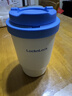 樂(lè )扣樂(lè )扣（LOCK&LOCK）304不銹鋼陶瓷覆層內膽保溫杯咖啡杯男女學(xué)生水杯 藍白色【陶瓷覆層內膽】 400ml 曬單實(shí)拍圖