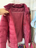 雪中飛90鴨絨輕薄款羽絨服女士中老年媽媽裝秋冬保暖可脫卸帽外套170 曬單實(shí)拍圖