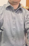 杉杉【羊毛磨毛舒彈】襯衫男長(cháng)袖新款抗皺免燙可機洗襯衣 淺灰色 41 曬單實(shí)拍圖