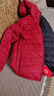 浪莎雙面穿輕薄羽絨服女短款200斤超輕便超薄款兩面穿媽媽加肥加 酒紅+黑色 雙面穿 5XL 適合140-155斤 曬單實(shí)拍圖