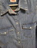 Levi's李維斯女士美式經(jīng)典翻領(lǐng)時(shí)尚寬松簡(jiǎn)約舒適藍色上衣牛仔襯衫 深藍色 86832-0017 S 曬單實(shí)拍圖