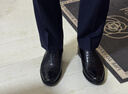 THOM WILLS三接頭皮鞋男真皮商務(wù)正裝鞋手工牛津鞋英倫皮鞋男新郎婚鞋男冬季 黑色小牛B7171 42 /8碼 曬單實(shí)拍圖