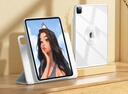 GOYAO適用ipad保護殼平板air5套10.9蘋(píng)果pro11英寸air4旋轉透明10.2寸Pro10.5 銀河灰 旋轉強磁拆分橫豎旋轉 iPad Air4/5 10.9寸 曬單實(shí)拍圖