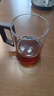 泥也茶杯玻璃杯帶把手泡茶杯客人杯6只水杯家用套裝食品級耐高溫杯子 曬單實(shí)拍圖