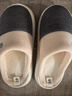 潔麗雅（Grace）棉拖鞋男士秋冬季室內防臭防滑居家保暖厚底踩屎感拖鞋男款冬天 曬單實(shí)拍圖