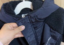 左西男童羊羔絨外套2025新款連帽夾棉兒童秋冬裝男孩棉服 藏青色 150 曬單實(shí)拍圖