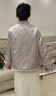 JK&JS國風(fēng)棉服加厚夾棉外套秋冬新中式刺繡棉衣 胭脂粉 水貂毛拼接 M 曬單實(shí)拍圖