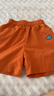 嘟嘟家寶寶短褲多巴胺夏季兒童涼風(fēng)褲男童褲子防水女童休閑褲 橘黃色110 曬單實(shí)拍圖