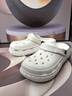 【CROCS同款】洞洞鞋男女時(shí)尚厚底增高夏季卡駱馳同款涼鞋戶(hù)外 白色 37 -38 曬單實(shí)拍圖