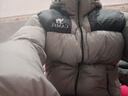 駱駝（CAMEL）小太陽(yáng)自發(fā)熱戶(hù)外羽絨服秋冬新款男女加厚白鴨絨保暖外套面包服 硯墨灰/幻影黑，A33CAPN163J/E5 XL 曬單實(shí)拍圖