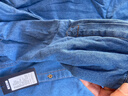 云廷秋冬加絨加厚牛仔保暖襯衣男士長(cháng)袖休閑羊羔絨特厚上衣外套 879-2藍色雙口袋 3XL （建議160-180斤） 曬單實(shí)拍圖