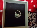 順慶銀樓足銀999.9中復古描金款高級百搭銀戒指送女友節日禮物 春唐韻戒指-銀色 曬單實(shí)拍圖
