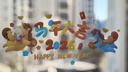 新玥新年裝飾玻璃貼2026馬年春節靜電貼窗花櫥窗門(mén)貼過(guò)年裝飾彩色窗貼 曬單實(shí)拍圖