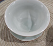 蘇氏陶瓷汝窯卵青 三才蓋碗開(kāi)片可養金線(xiàn)初放功夫茶具泡茶碗 曬單實(shí)拍圖