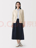 MUJI 女式  防紫外線(xiàn)強捻圓領(lǐng)開(kāi)衫女裝上衣外套女款春季新品 BA1PXA6S 淡黃色 L (165/88A) 曬單實(shí)拍圖