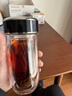 希諾玻璃杯抗菌雙層隔熱男女士高檔車(chē)載大肚鵝蛋杯純鈦帶濾網(wǎng)茶杯保溫 1916-紫羅蘭-250毫升 曬單實(shí)拍圖