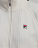 FILA 斐樂(lè )官方女士針織長(cháng)袖外套2026春新款簡(jiǎn)約休閑舒適立領(lǐng)上衣 云菇白-WT L 170/88A/L 曬單實(shí)拍圖