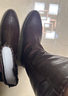 百思圖25冬騎士靴街頭潮流粗跟尖頭女長(cháng)靴F3017DG5 棕色 37 曬單實(shí)拍圖