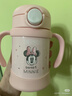 膳魔師（THERMOS）2024新款日本兒童吸管杯寶寶水杯子迪shi尼限量版保溫杯FJT帶把手 淡粉色米妮 250ml （2024新款） 曬單實(shí)拍圖
