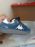 Kappa卡帕背靠背男鞋黑色復古板鞋男2026新款厚底休閑鞋運動(dòng)鞋子男 花青藍/經(jīng)典白 37 曬單實(shí)拍圖