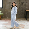 真維斯女童運動(dòng)套裝春季女大童春裝洋氣時(shí)髦衣服兒童2026新款百搭童裝 【運動(dòng)開(kāi)衫衛衣套裝】藏藍 140 曬單實(shí)拍圖